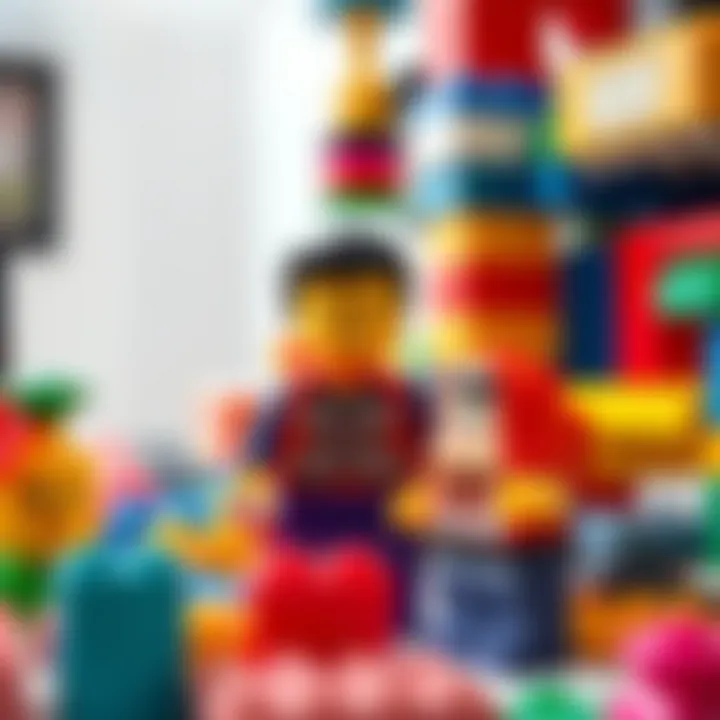 Colorful Lego blocks showcasing creativity