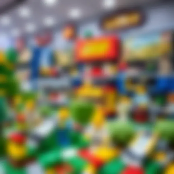 A creative display of LEGO sets, illustrating the endless possibilities of imagination and building.