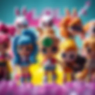 A vibrant illustration showcasing the diverse characters from LOL and their unique abilities.