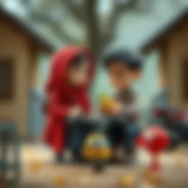 A Heartwarming Moment of Friendship Engaging scene from the film showcasing friendship