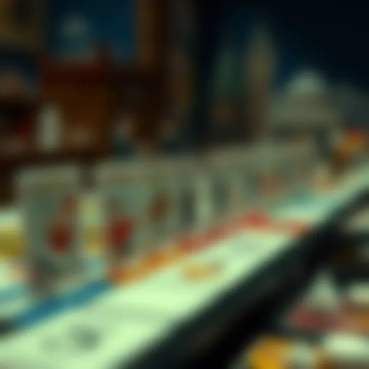 A historical timeline illustrating the evolution of Monopoly cards through the decades.