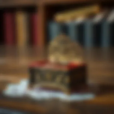 A beautifully crafted music box with intricate designs