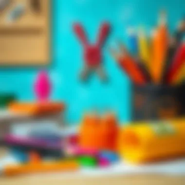 Art supplies used for Niloya and Tospik drawing