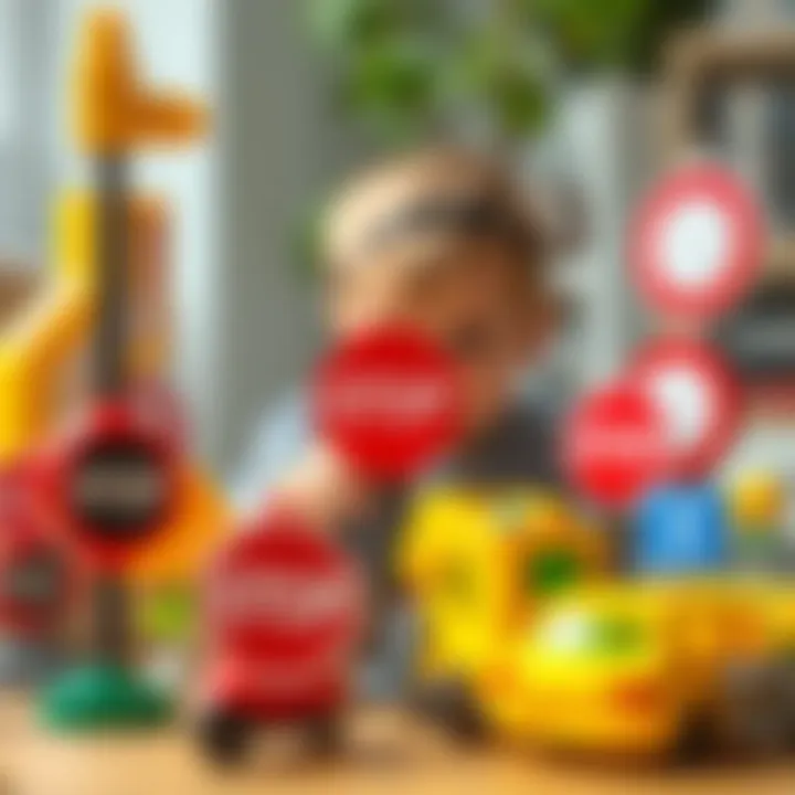 Learning Through Interaction with Traffic Signs Children interacting and learning with traffic sign toys