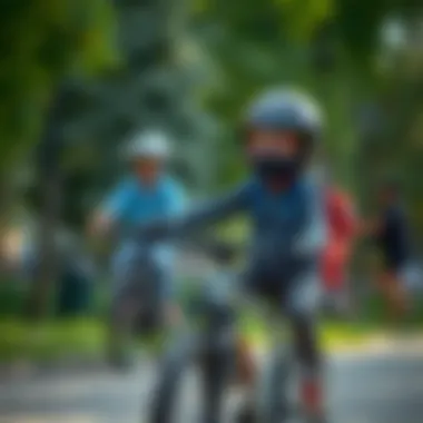 Safety gear for children riding bicycles