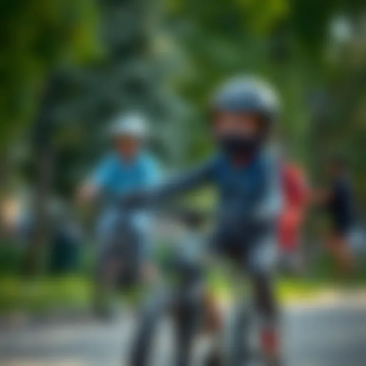 Safety gear for children riding bicycles