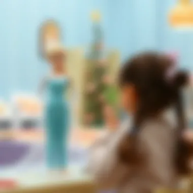 Choosing the Right Elsa Doll A parent selecting an Elsa doll while considering various criteria for purchase.