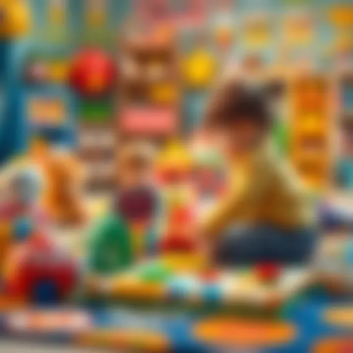 Parents choosing a play mat for their child