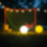 A glowing ball illuminating a child's play area