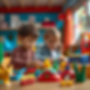 Children engaging in creative play activities