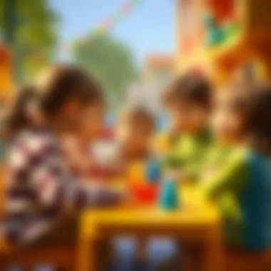 Group activities promoting social skills among children