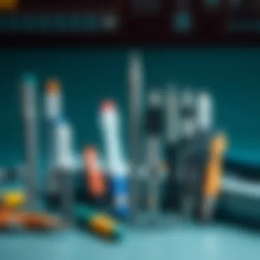 A collection of various mechanical pencils showcasing different designs and functionalities.