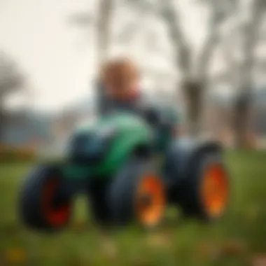 Safe Play with Pilsan Electric Tractor Child safely enjoying playtime on Pilsan electric tractor