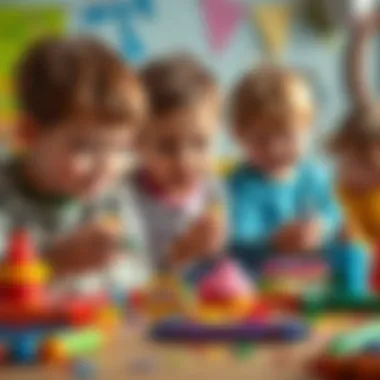 Imaginative Playtime with Play Doh Jumbo Crayons Children engaged in imaginative play with Play Doh Jumbo crayons