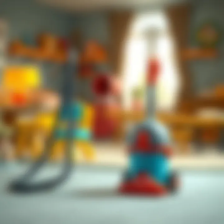 Creating a Safe Play Environment Safe play environment featuring a Playskool vacuum