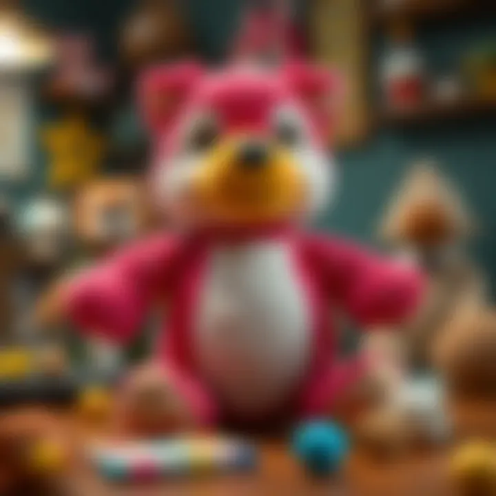 Crafting a plush toy with care