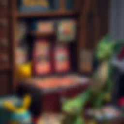 An impressive collection of Pokemon cards neatly organized in a stylish box.