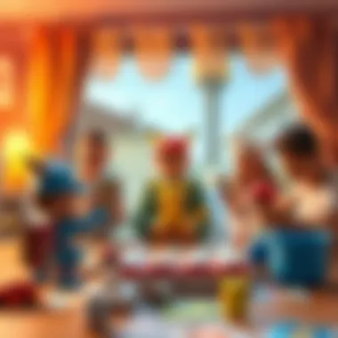 An engaging family activity of card collection