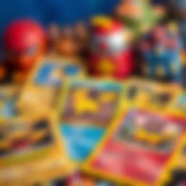 A close-up of rare Pokemon cards demonstrating their uniqueness