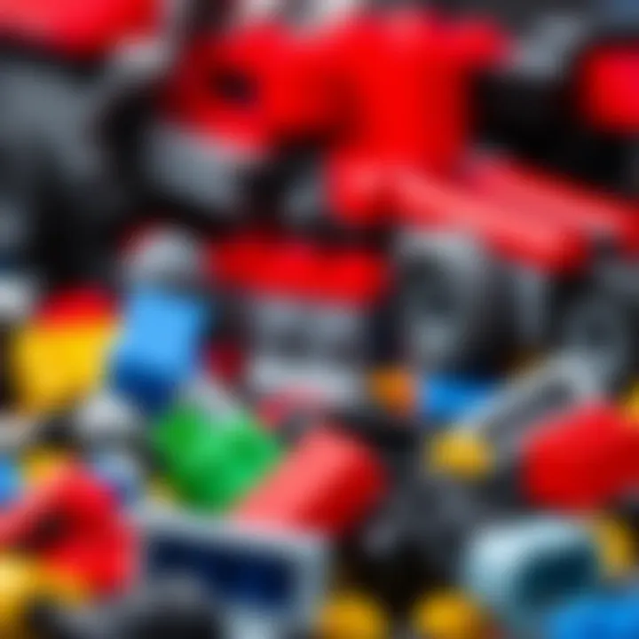 Close-up of Lego bricks used in Speed Champions sets, showcasing quality and craftsmanship.