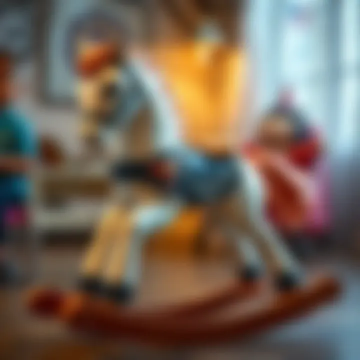 Safety features of a musical rocking horse
