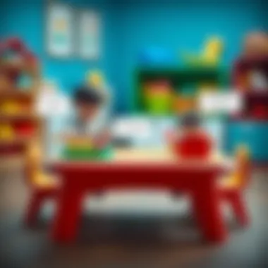 Safety features of children's tables highlighted