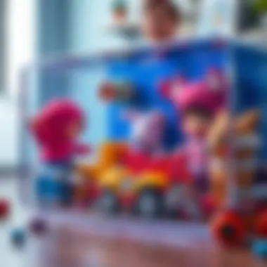 Safety features of toys in a sapphire box