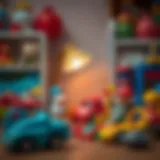 A selection of age-appropriate toys for children