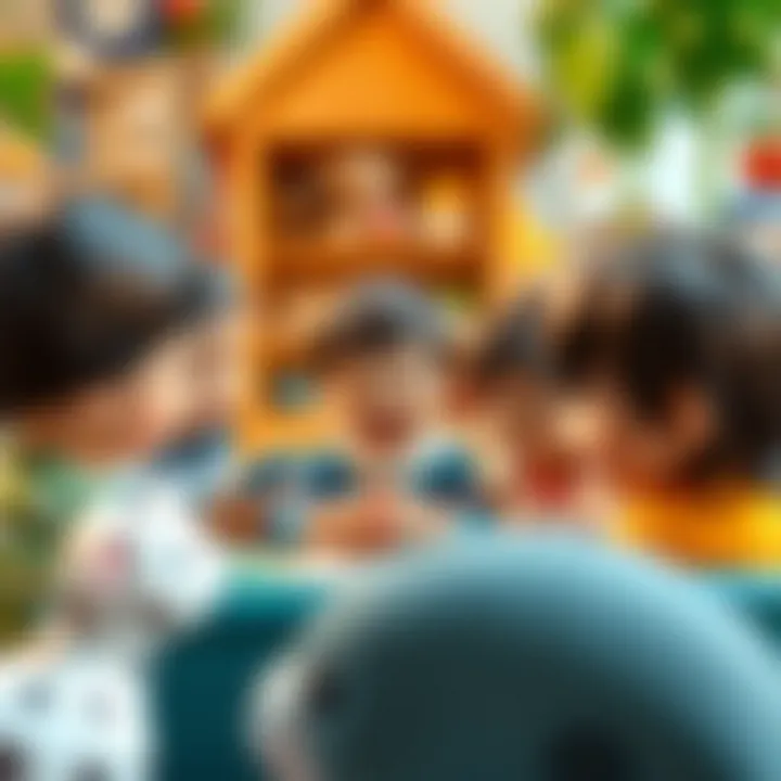 A playful depiction of children learning about animals starting with Ş.