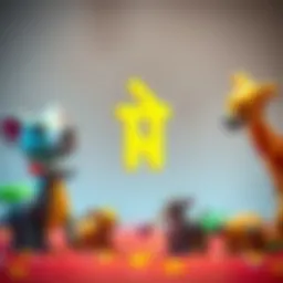 A colorful representation of animals starting with the letter Ş.