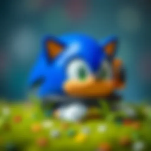 Creative design of a Sonic hat for children