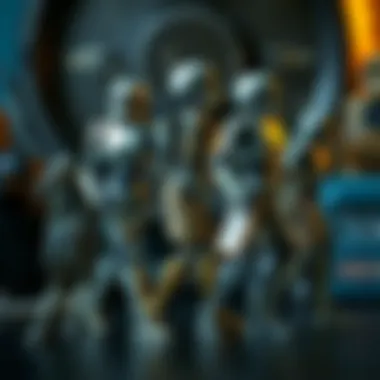 An illustration depicting a robot's evolution over the years