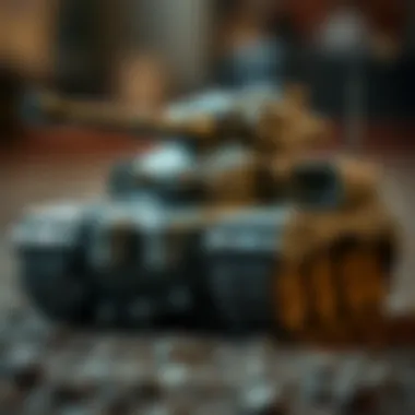 Tank robot showcasing its design features.