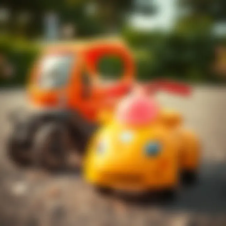 Different types of three-wheeled vehicles for kids