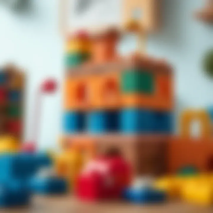 Creative play with building blocks