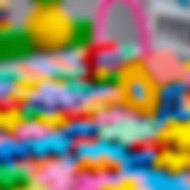 Colorful puzzles designed for young children