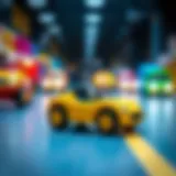 Colorful toy vehicles for children